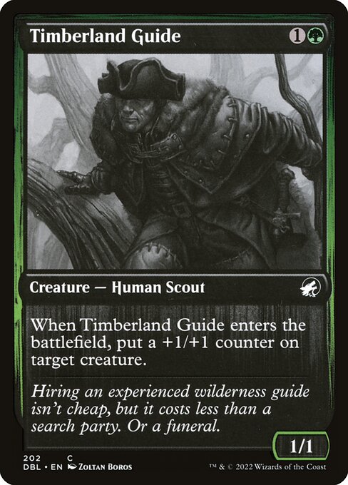 Innistrad: Double Feature - 202 - Timberland Guide - Common - Showcase Foil