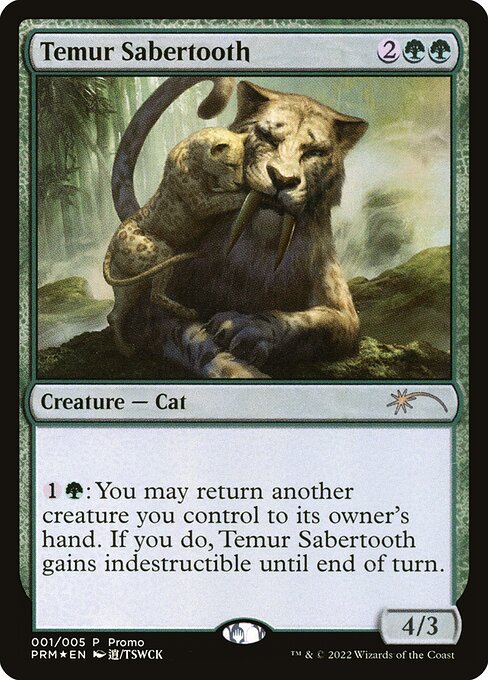 Year of the Tiger 2022 - 1 - Temur Sabertooth - Rare - Foil