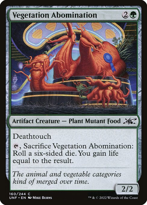 Unfinity - 160 - Vegetation Abomination - Common - Galaxy Foil
