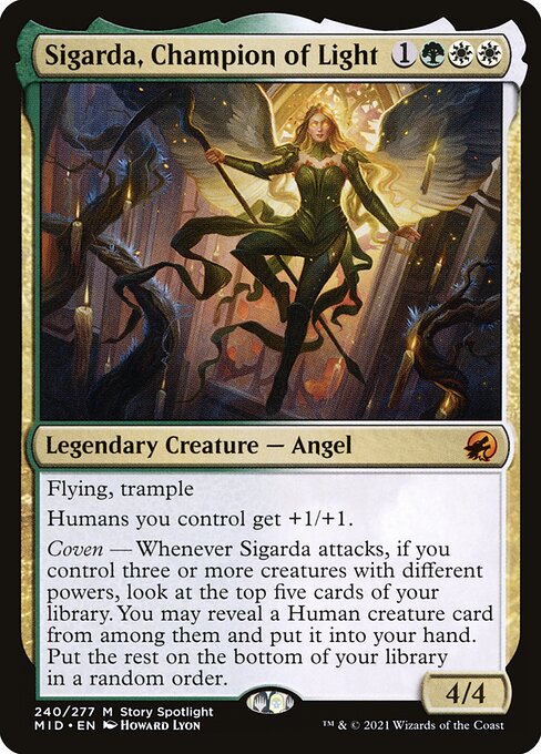 Innistrad: Midnight Hunt - 240 - Sigarda, Champion of Light - Mythic