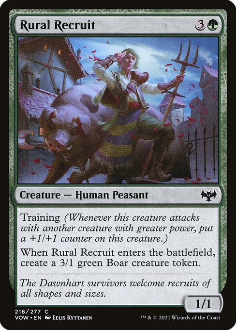 Innistrad: Crimson Vow - 216 - Rural Recruit - Common