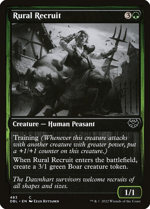 Innistrad: Double Feature - 483 - Rural Recruit - Common