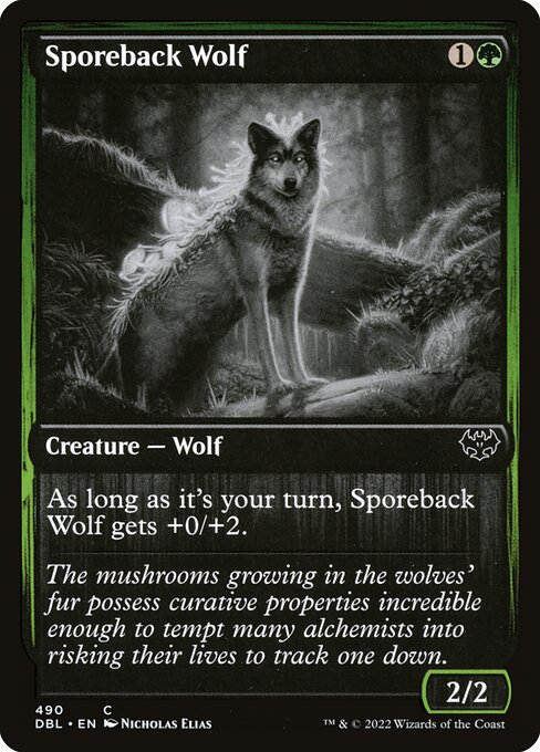 Innistrad: Double Feature - 490 - Sporeback Wolf - Common