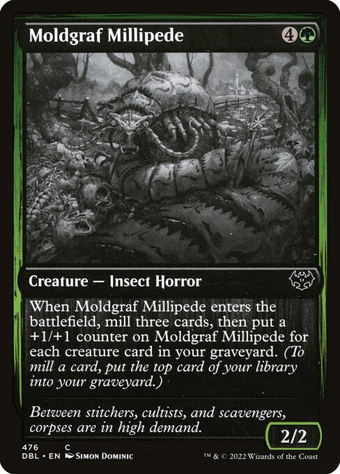 Innistrad: Double Feature - 476 - Moldgraf Millipede - Common