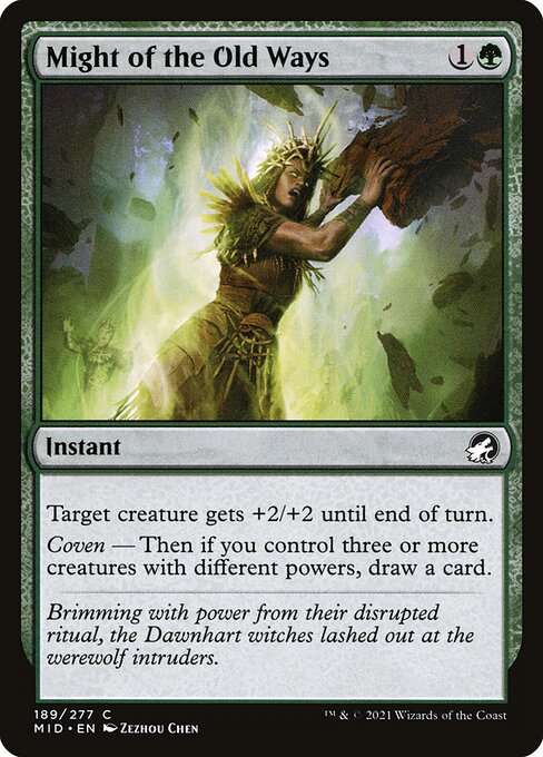 Innistrad: Midnight Hunt - 189 - Might of the Old Ways - Common