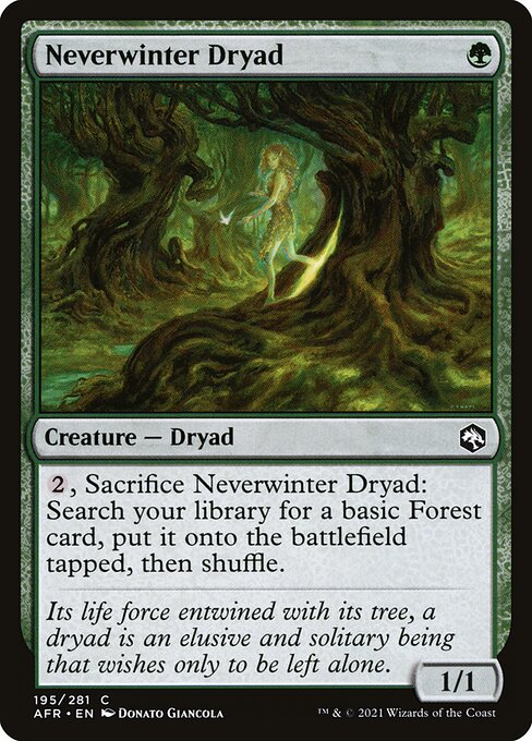 Adventures in the Forgotten Realms - 195 - Neverwinter Dryad - Common