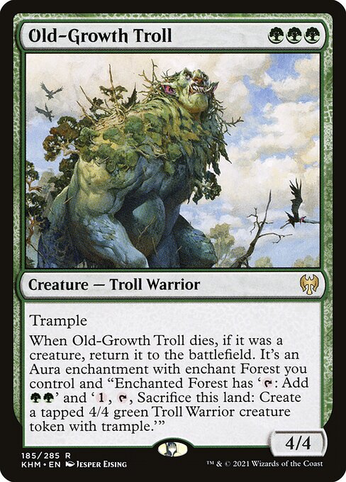 Kaldheim - 185 - Old-Growth Troll - Rare