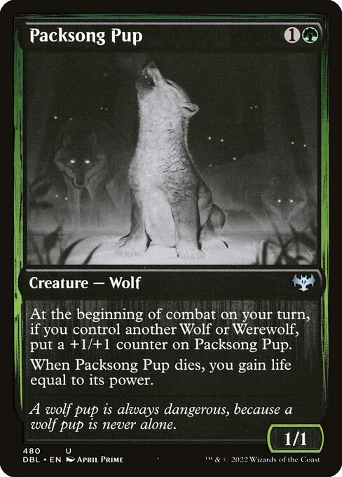 Innistrad: Double Feature - 480 - Packsong Pup - Uncommon