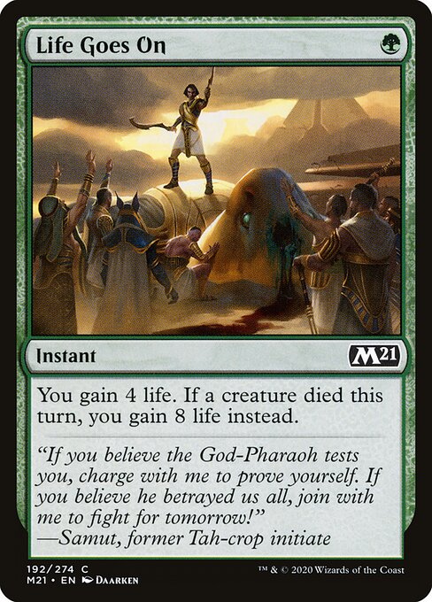 Core Set 2021 - 192 - Life Goes On - Common