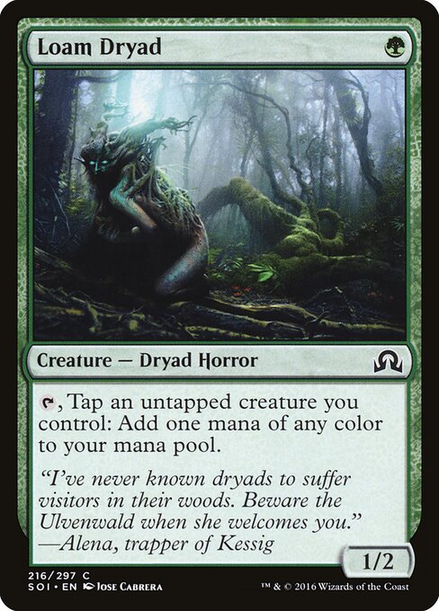 Shadows over Innistrad - 216 - Loam Dryad - Common