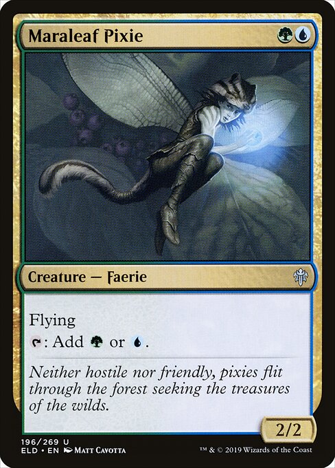 Throne of Eldraine - 196 - Maraleaf Pixie - Uncommon