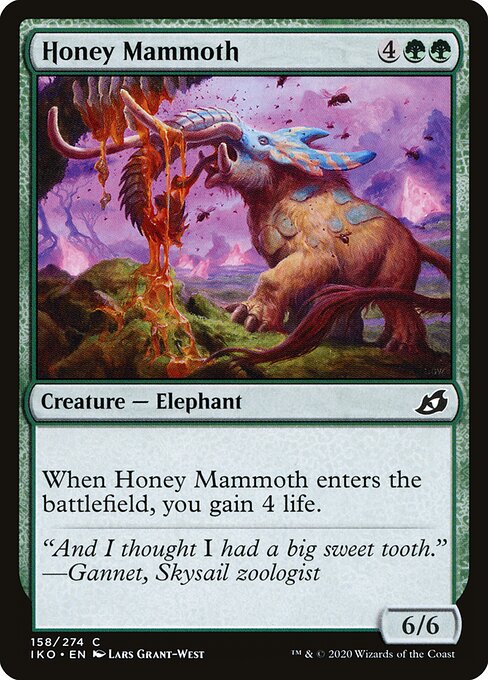 Ikoria: Lair of Behemoths - 158 - Honey Mammoth - Common