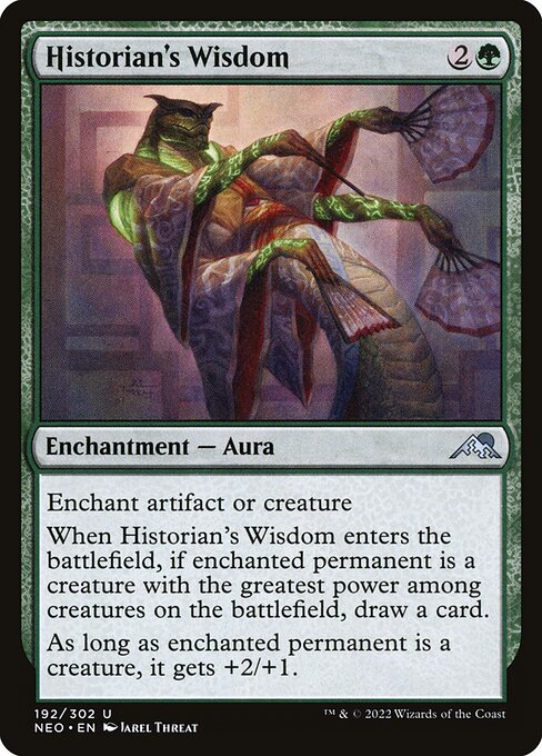 Kamigawa: Neon Dynasty - 192 - Historian's Wisdom - Uncommon