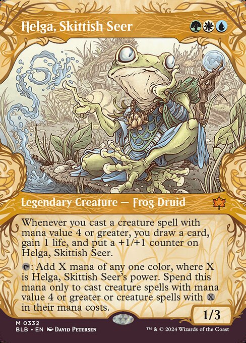 Bloomburrow - 332 - Helga, Skittish Seer - Mythic