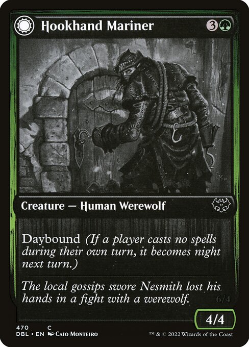 Innistrad: Double Feature - 470 - Hookhand Mariner // Riphook Raider - Common