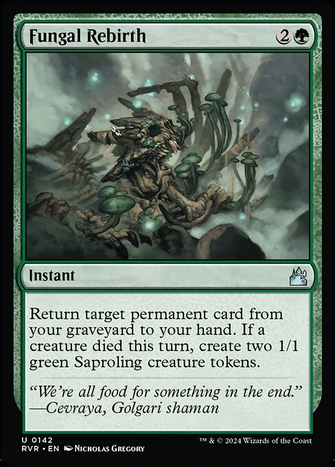 Ravnica Remastered - 142 - Fungal Rebirth - Uncommon