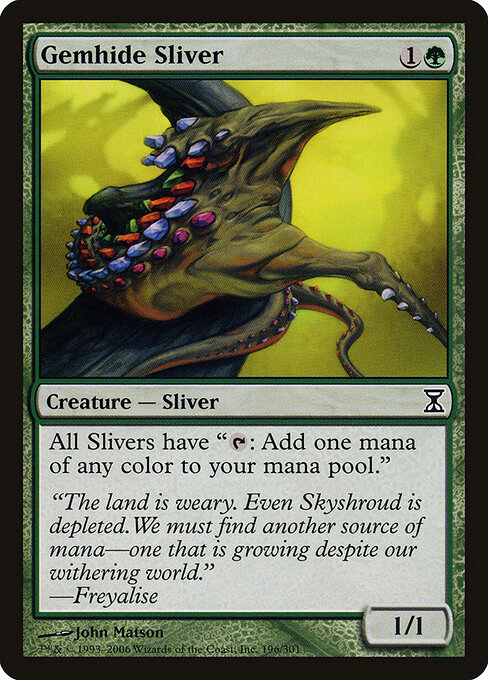 Time Spiral - 196 - Gemhide Sliver - Common