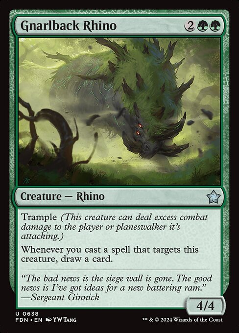 Foundations - 638 - Gnarlback Rhino - Uncommon