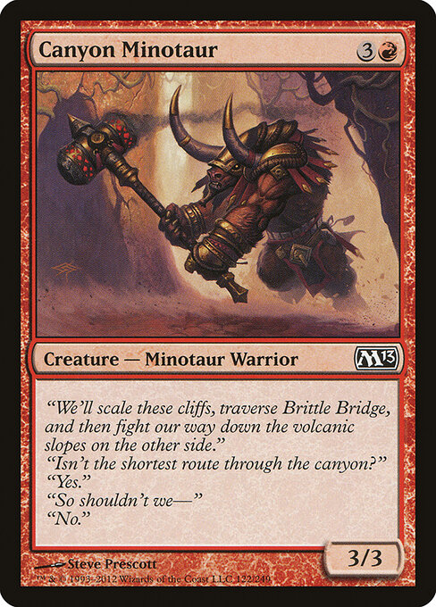 Magic 2013 - 122 - Canyon Minotaur - Common