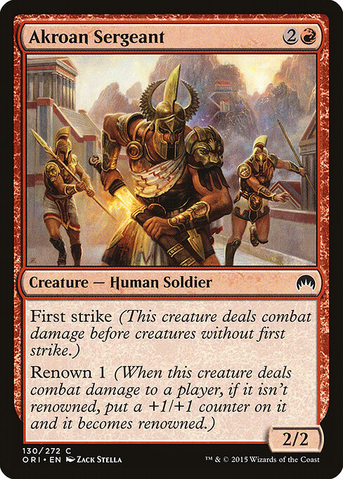 Magic Origins - 130 - Akroan Sergeant - Common