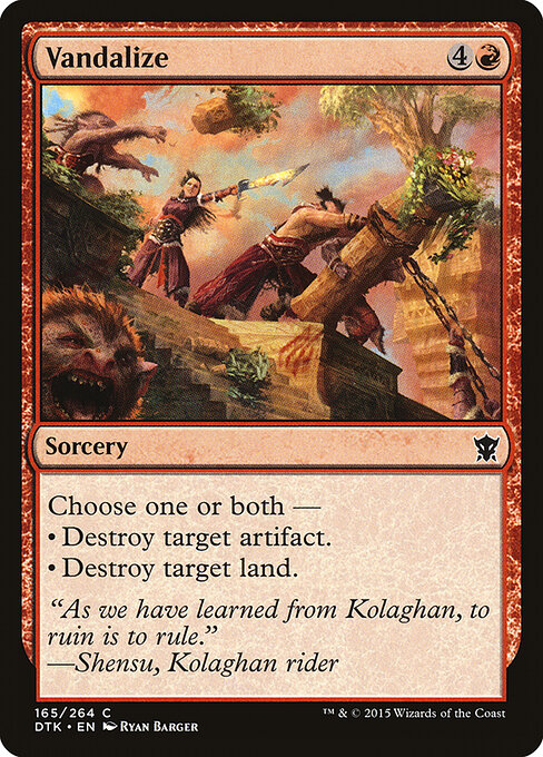 Dragons of Tarkir - 165 - Vandalize - Common