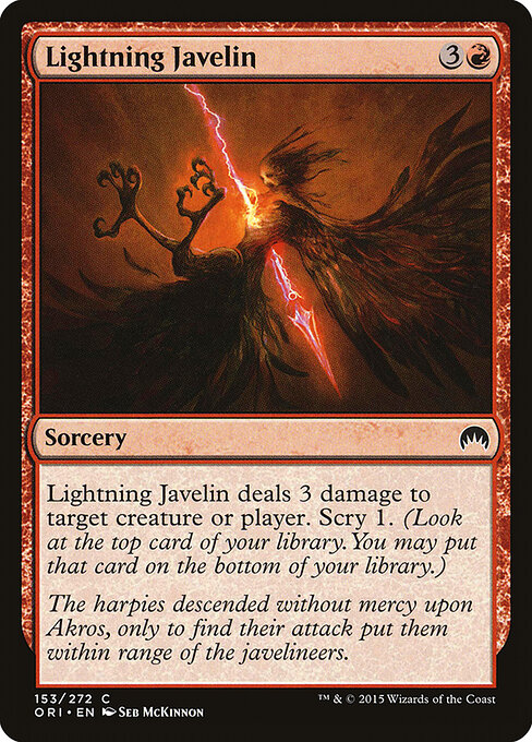 Magic Origins - 153 - Lightning Javelin - Common