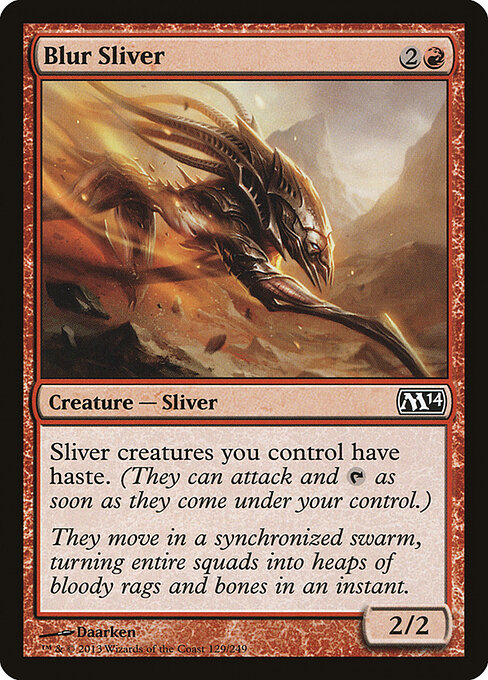 Magic 2014 - 129 - Blur Sliver - Common - Extended Art Foil