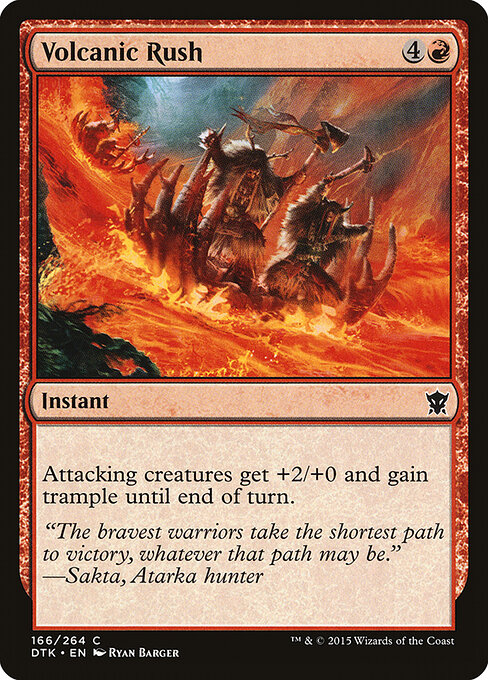 Dragons of Tarkir - 166 - Volcanic Rush - Common