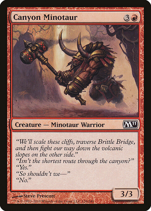 Magic 2011 - 126 - Canyon Minotaur - Common