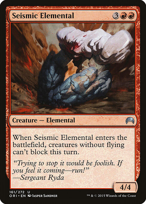 Magic Origins - 161 - Seismic Elemental - Uncommon