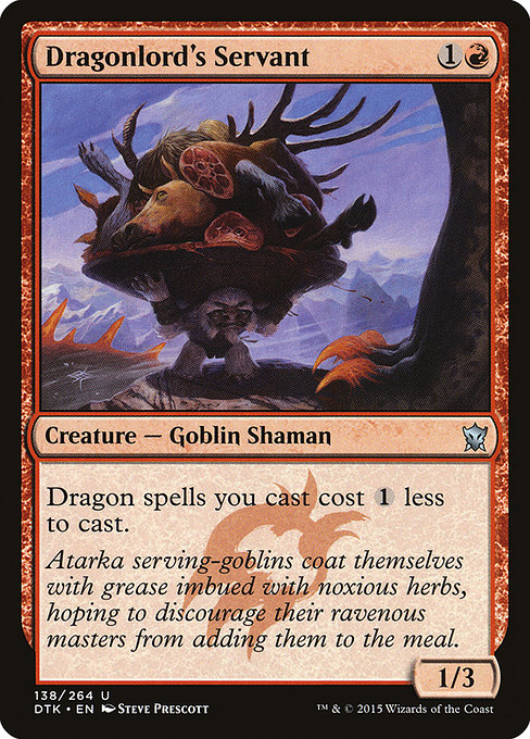 Dragons of Tarkir - 138 - Dragonlord's Servant - Uncommon