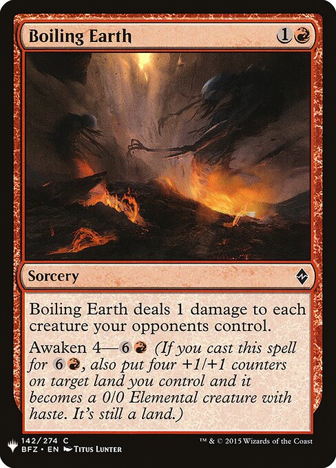 The List - BFZ-142 - Boiling Earth - Common