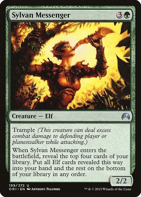 Magic Origins - 199 - Sylvan Messenger - Uncommon