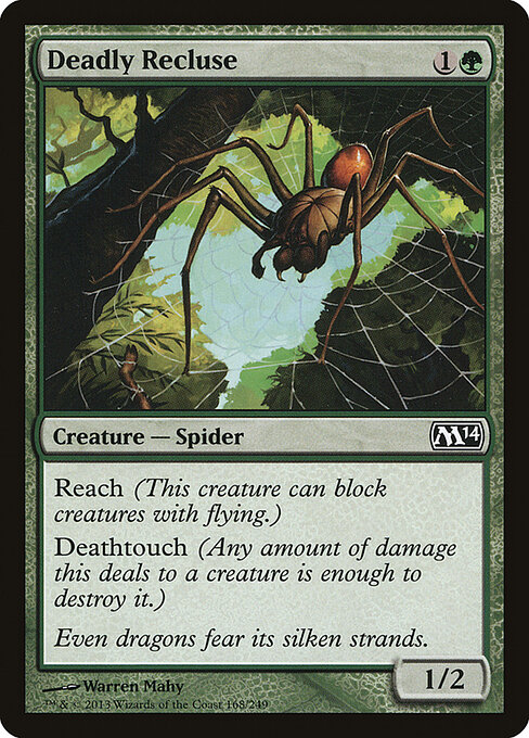 Magic 2014 - 168 - Deadly Recluse - Common