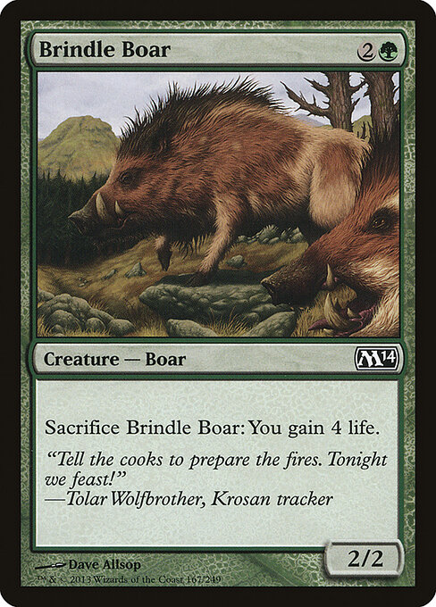 Magic 2014 - 167 - Brindle Boar - Common