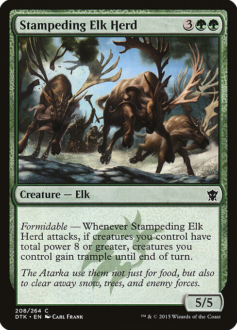 Dragons of Tarkir - 208 - Stampeding Elk Herd - Common