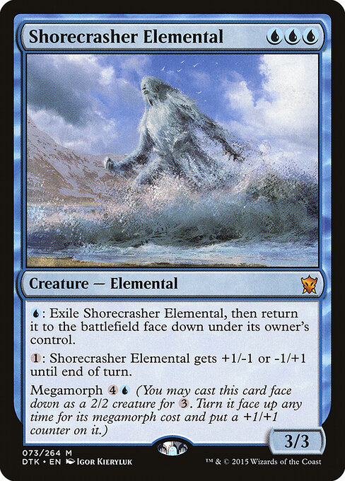 Dragons of Tarkir - 73 - Shorecrasher Elemental - Mythic