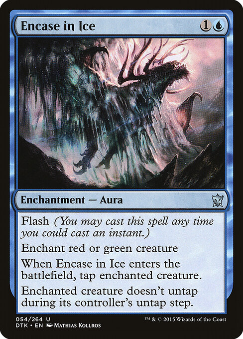 Dragons of Tarkir - 54 - Encase in Ice - Uncommon