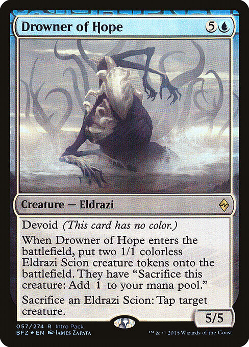 Battle for Zendikar Promos - 57 - Drowner of Hope - Rare
