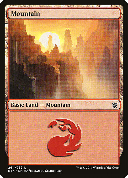 Khans of Tarkir - 264 - Mountain - Common