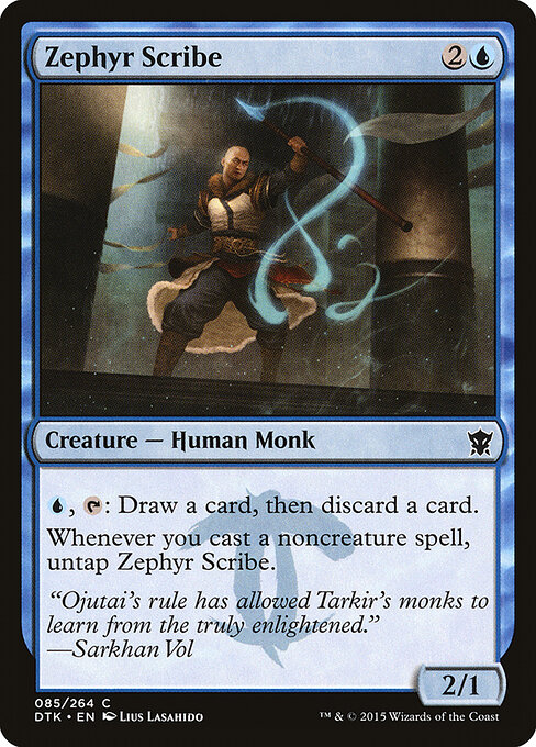 Dragons of Tarkir - 85 - Zephyr Scribe - Common