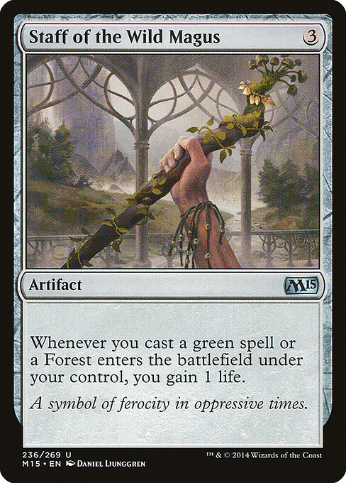 Magic 2015 - 236 - Staff of the Wild Magus - Uncommon