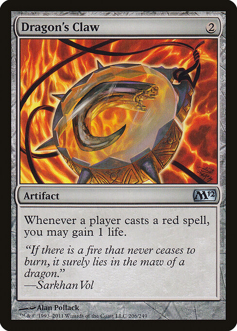 Magic 2012 - 206 - Dragon's Claw - Uncommon