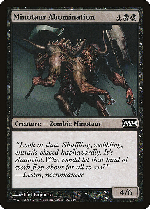 Magic 2014 - 107 - Minotaur Abomination - Common