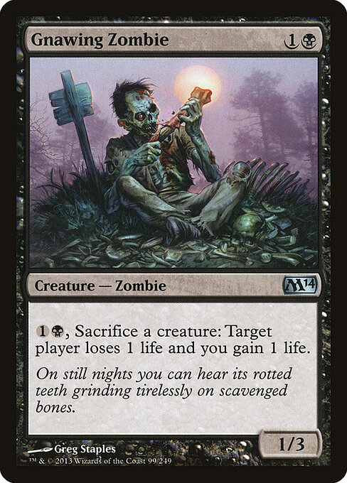 Magic 2014 - 99 - Gnawing Zombie - Uncommon