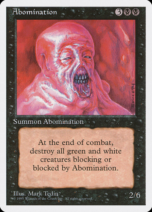 Fourth Edition - 117 - Abomination - Uncommon