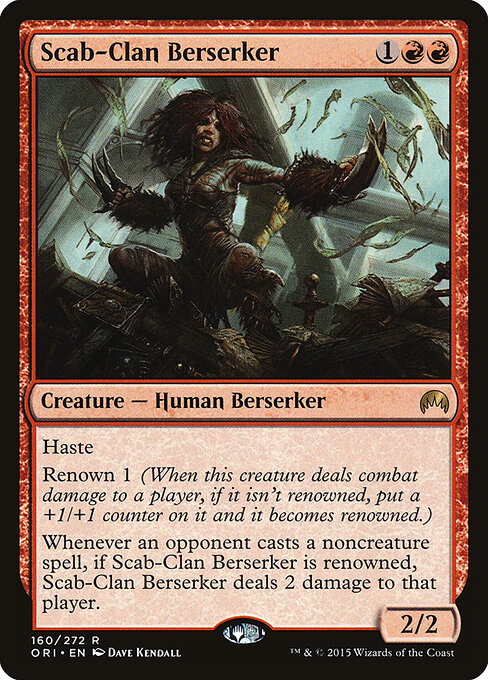 Magic Origins - 160 - Scab-Clan Berserker - Rare - Foil