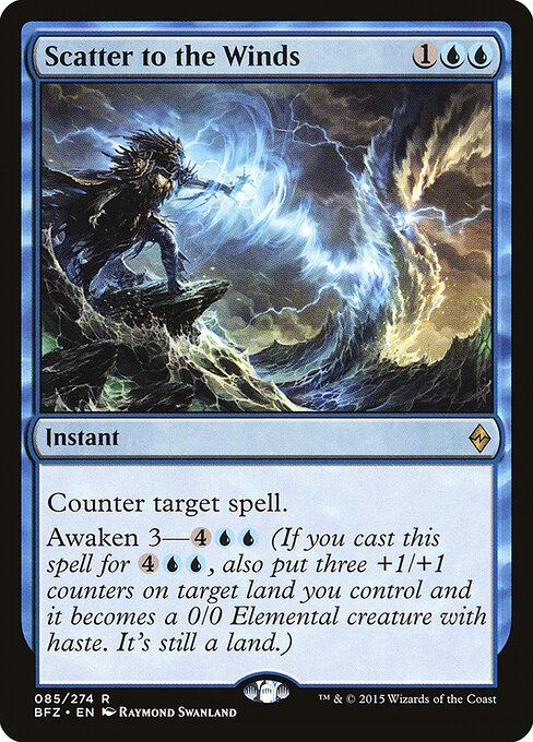 Battle for Zendikar - 85 - Scatter to the Winds - Rare - Foil