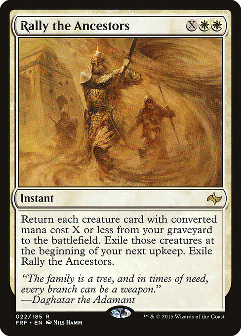 Fate Reforged - 22 - Rally the Ancestors - Rare - Foil