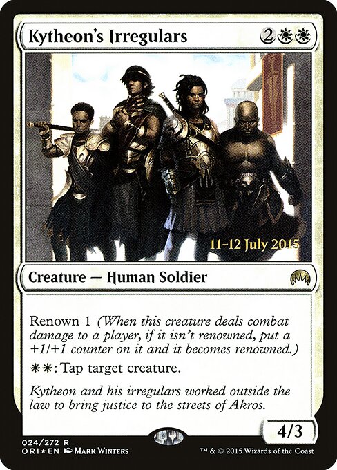 Magic Origins Promos - 24s - Kytheon's Irregulars - Rare - Foil